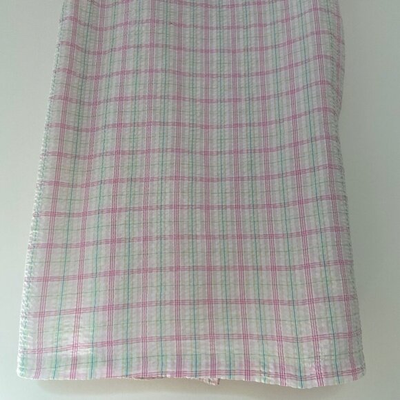 Miss Elaine Vintage Short Sleeve Button Down Nightgown With Pockets Size Large - Picture 9 of 12